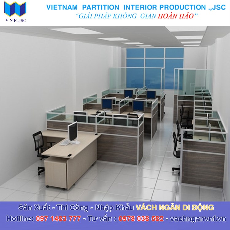 Vách ngăn văn phòng - Vách Ngăn Việt Nam - Công Ty Cổ Phần Sản Xuất Nội Thất Vách Ngăn Việt Nam